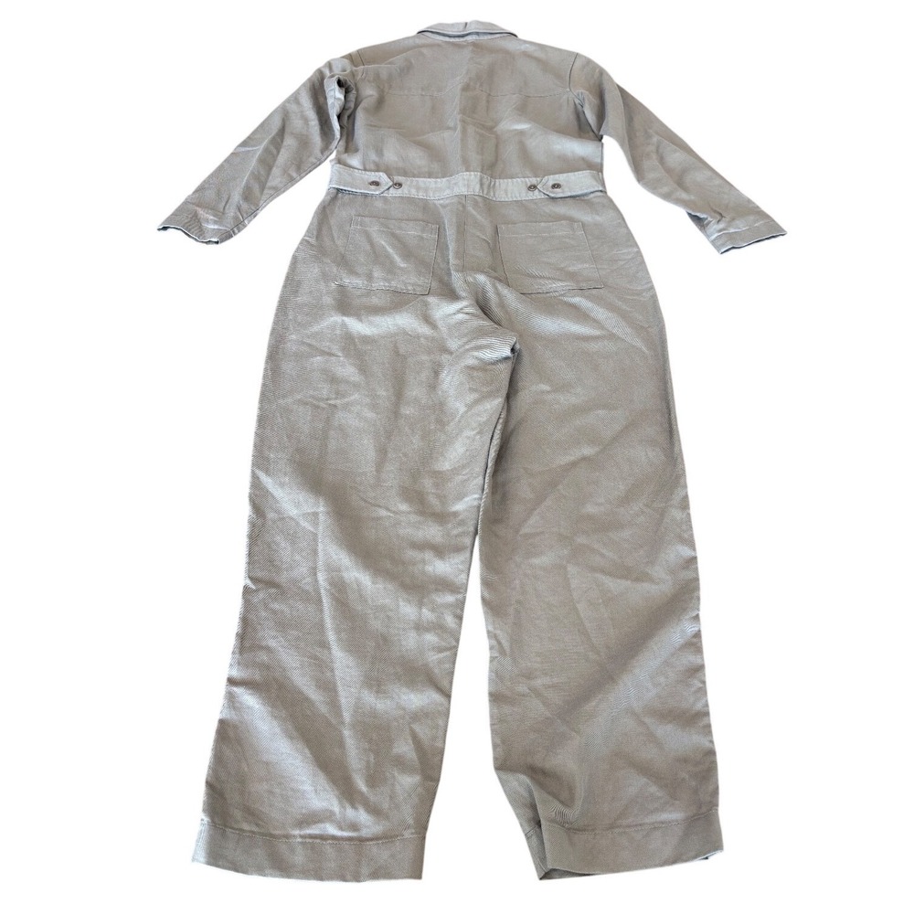 NWOT Aritzia Wilfred Free taupe long sleeve boiler suit jumpsuit womens' size 2 - Picture 3 of 12